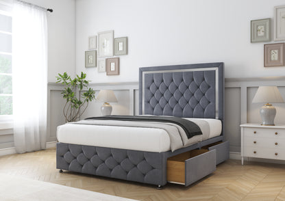 Sofia Chrome Divan Bed