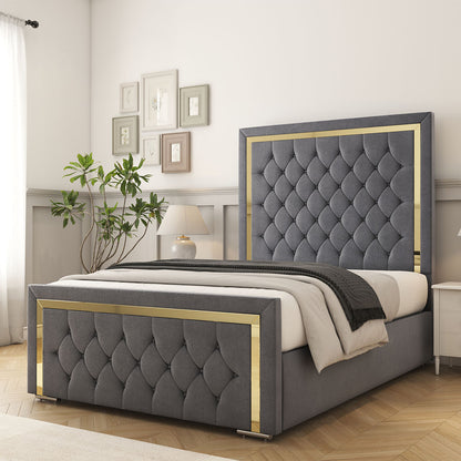 Sofia Gold Bed Frame