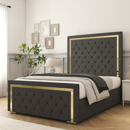 Sofia Gold Bed Frame