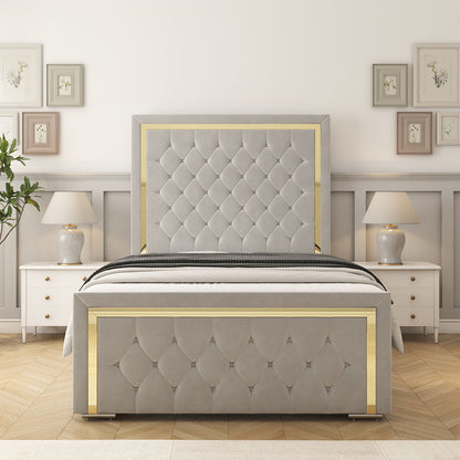 Sofia Gold Bed Frame