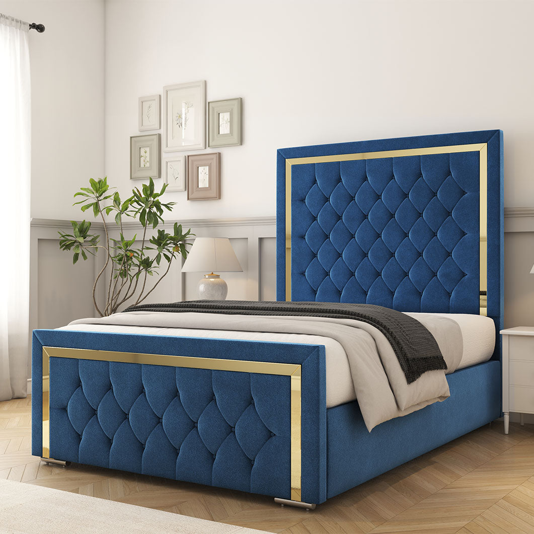 Sofia Gold Bed Frame