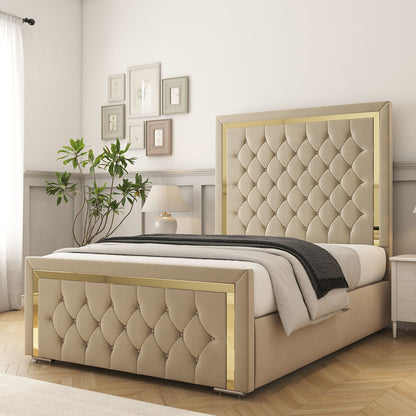Sofia Gold Bed Frame
