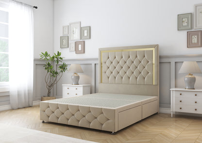 Sofia Gold Divan Bed