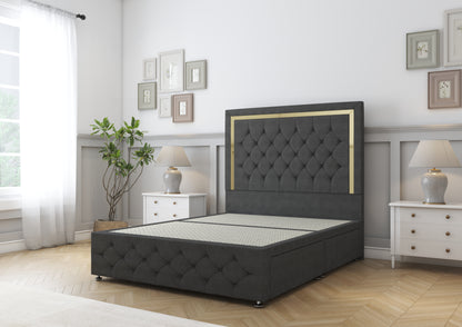 Sofia Gold Divan Bed