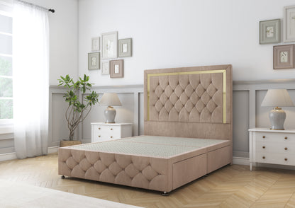 Sofia Gold Divan Bed