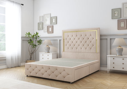 Sofia Gold Divan Bed