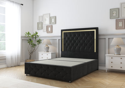 Sofia Gold Divan Bed