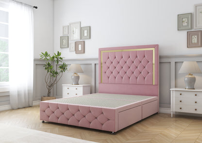 Sofia Gold Divan Bed