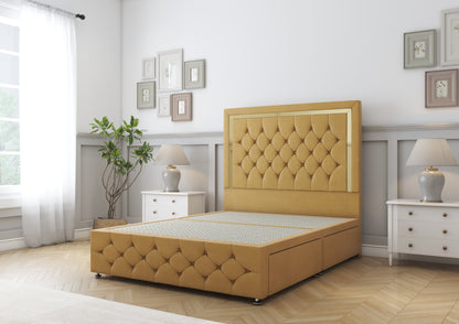 Sofia Gold Divan Bed