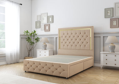 Sofia Gold Divan Bed