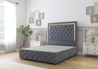 Sofia Gold Divan Bed