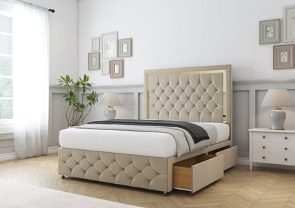 Sofia Gold Divan Bed