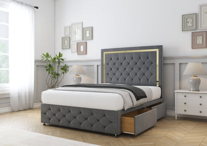 Sofia Gold Divan Bed