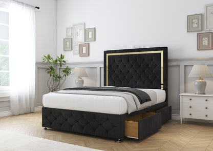 Sofia Gold Divan Bed