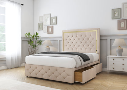 Sofia Gold Divan Bed