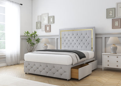 Sofia Gold Divan Bed
