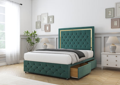Sofia Gold Divan Bed