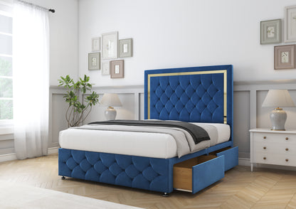 Sofia Gold Divan Bed