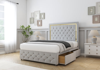 Sofia Gold Divan Bed