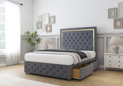 Sofia Gold Divan Bed