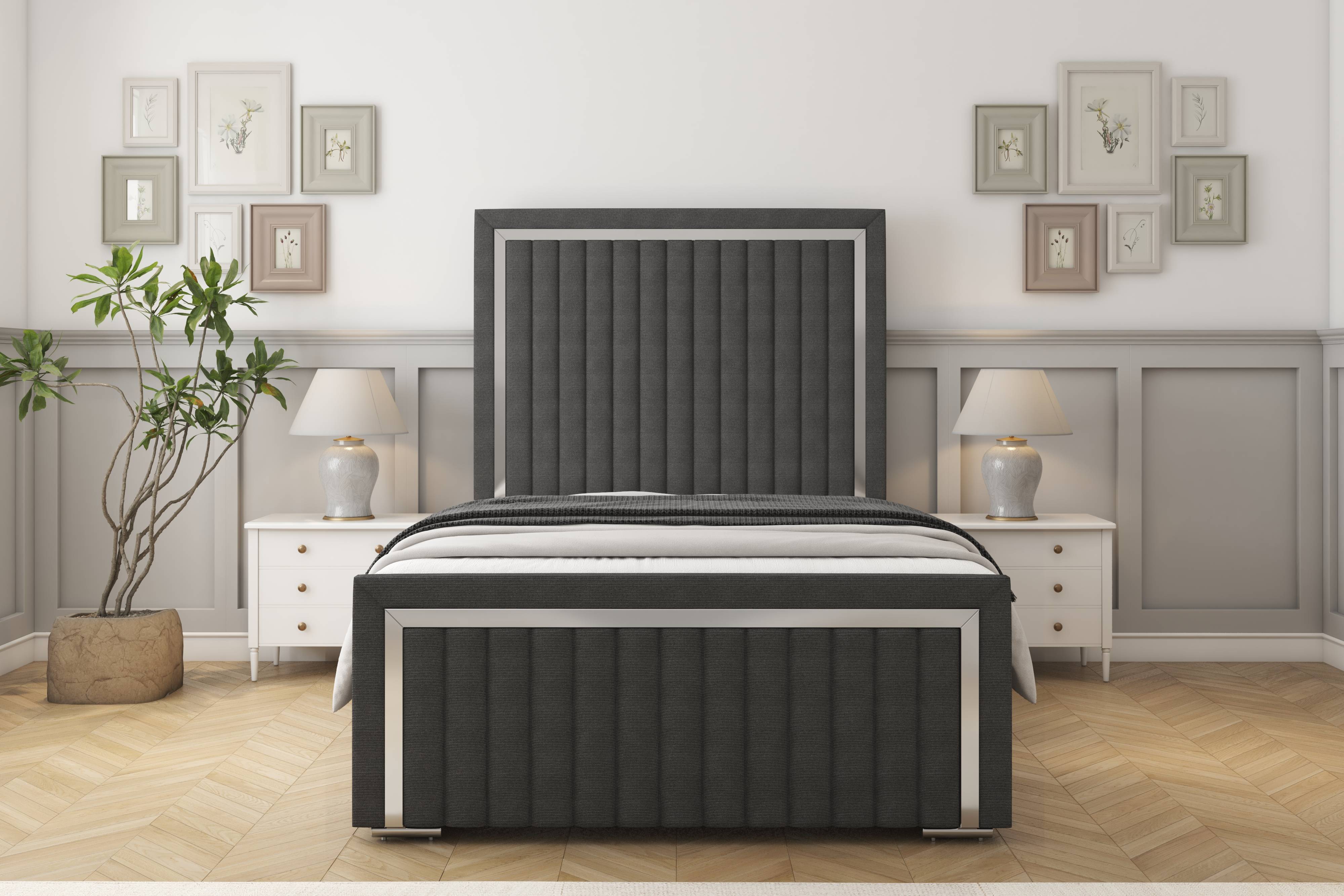 Boston Chrome Bed frame