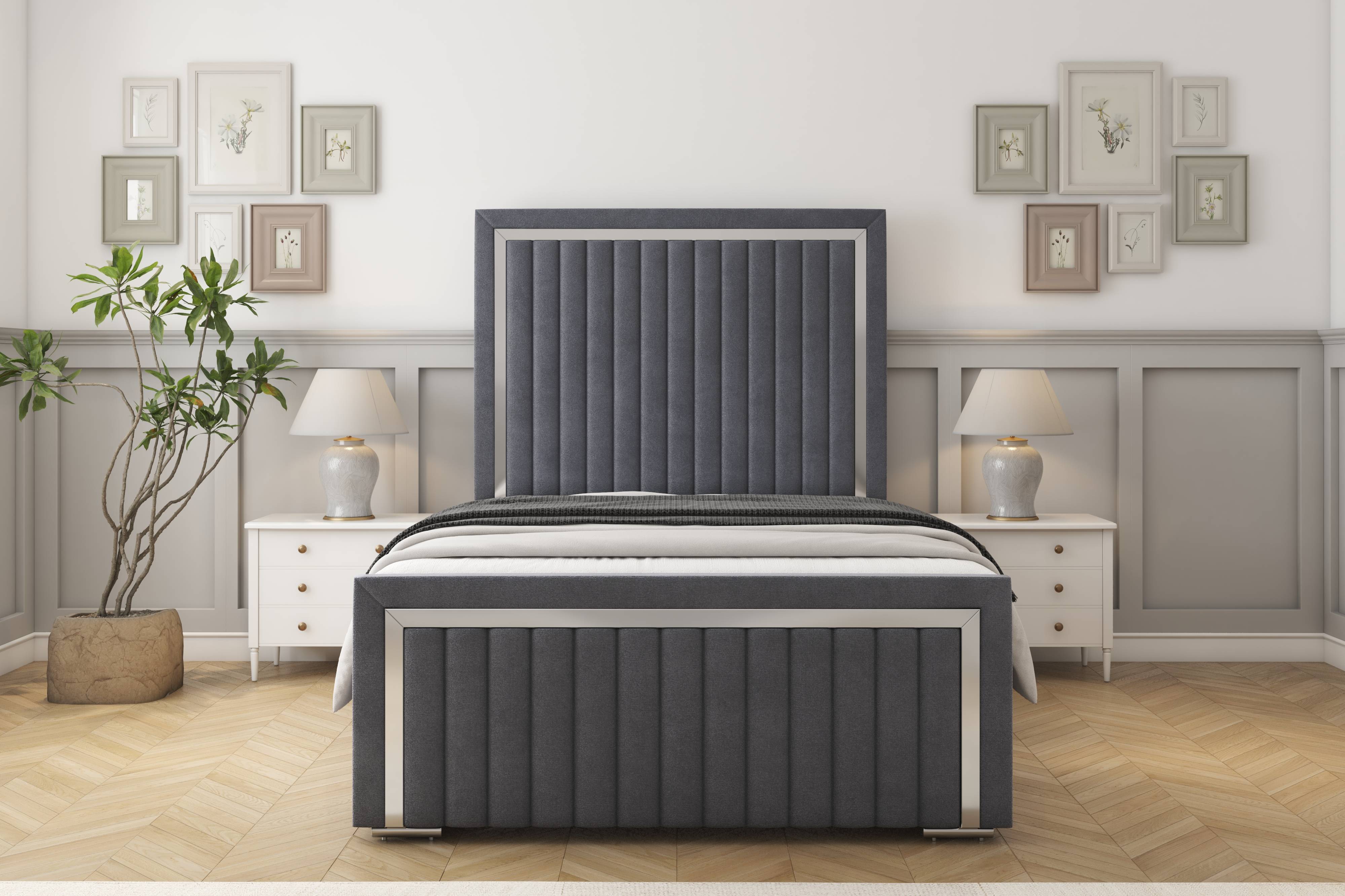 Boston Chrome Bed frame