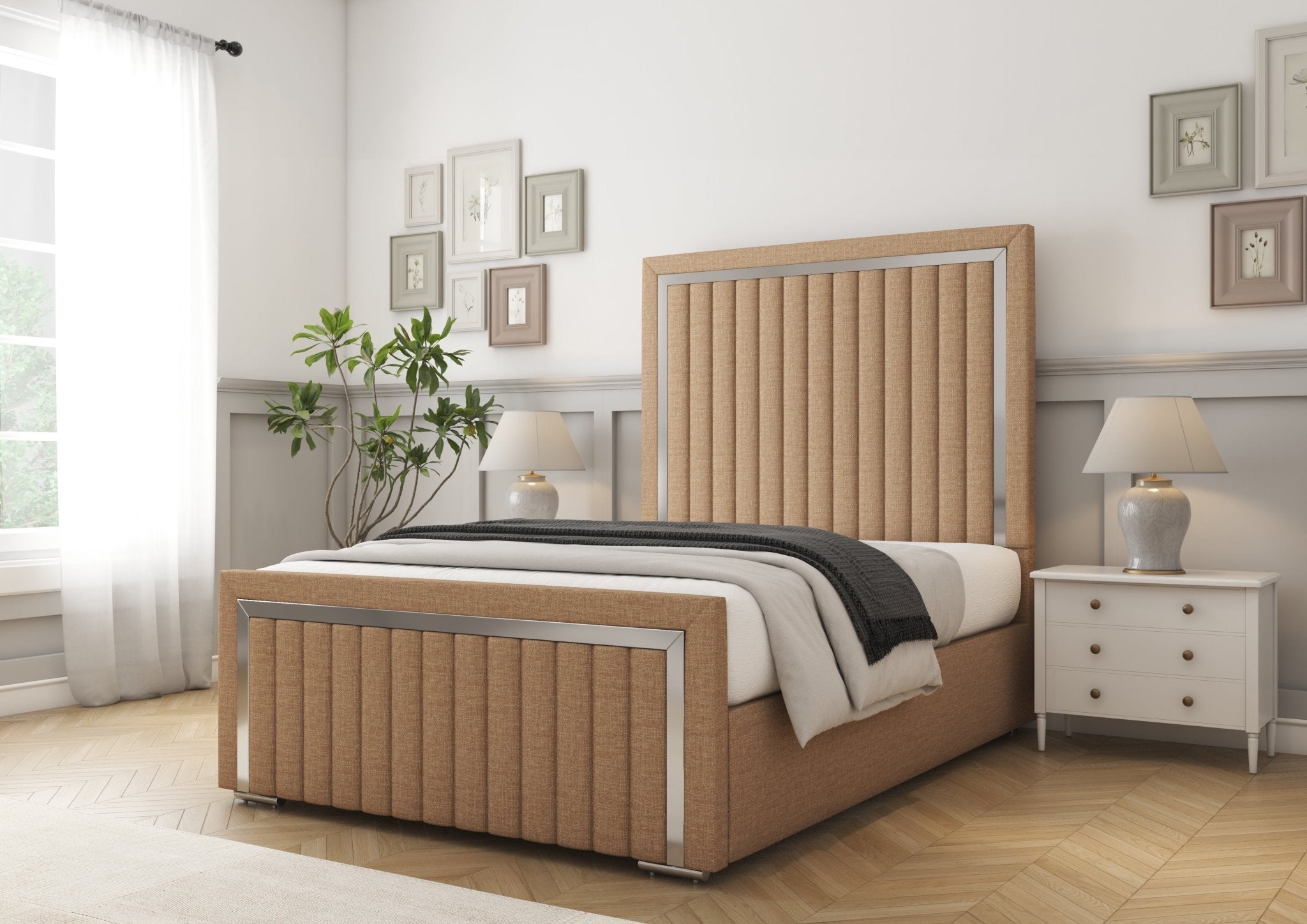 Boston Chrome Divan Bed