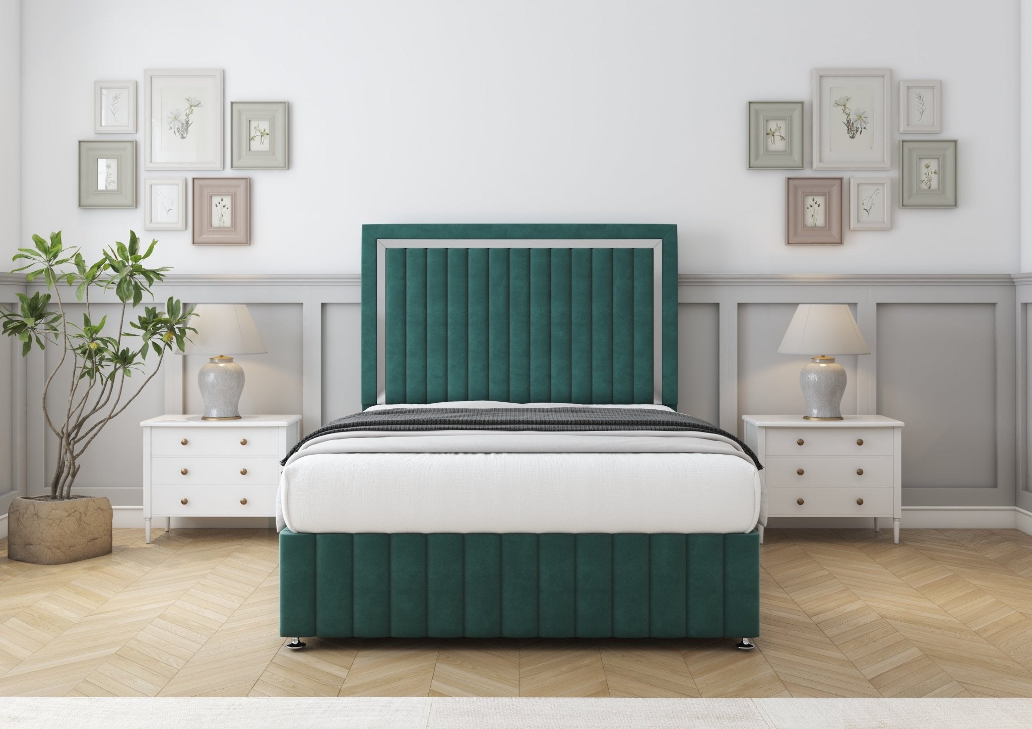 Boston Chrome Divan Bed