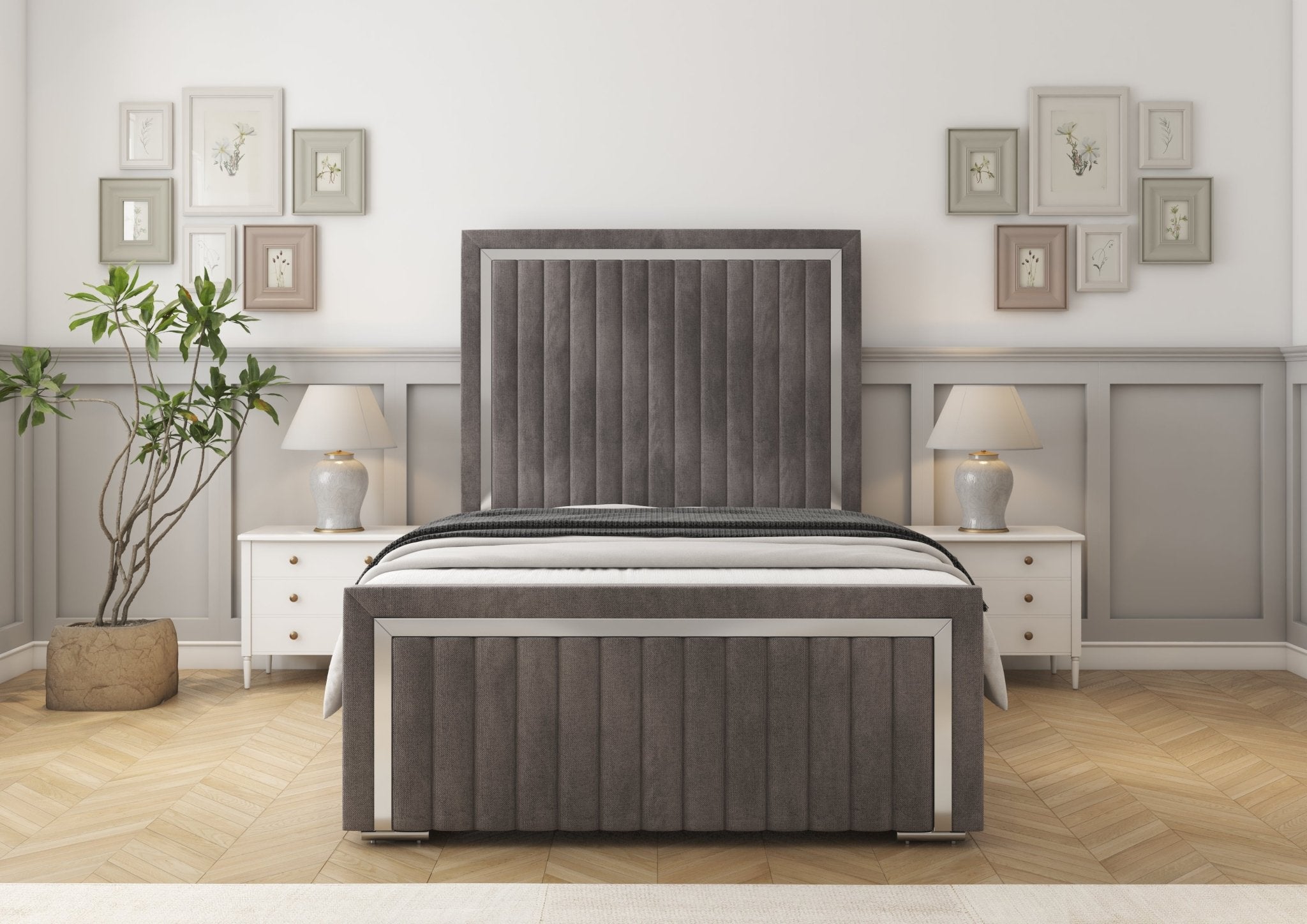 Boston Chrome Divan Bed