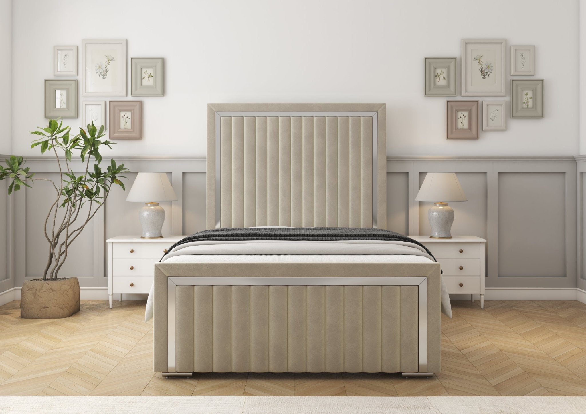 Boston Chrome Divan Bed