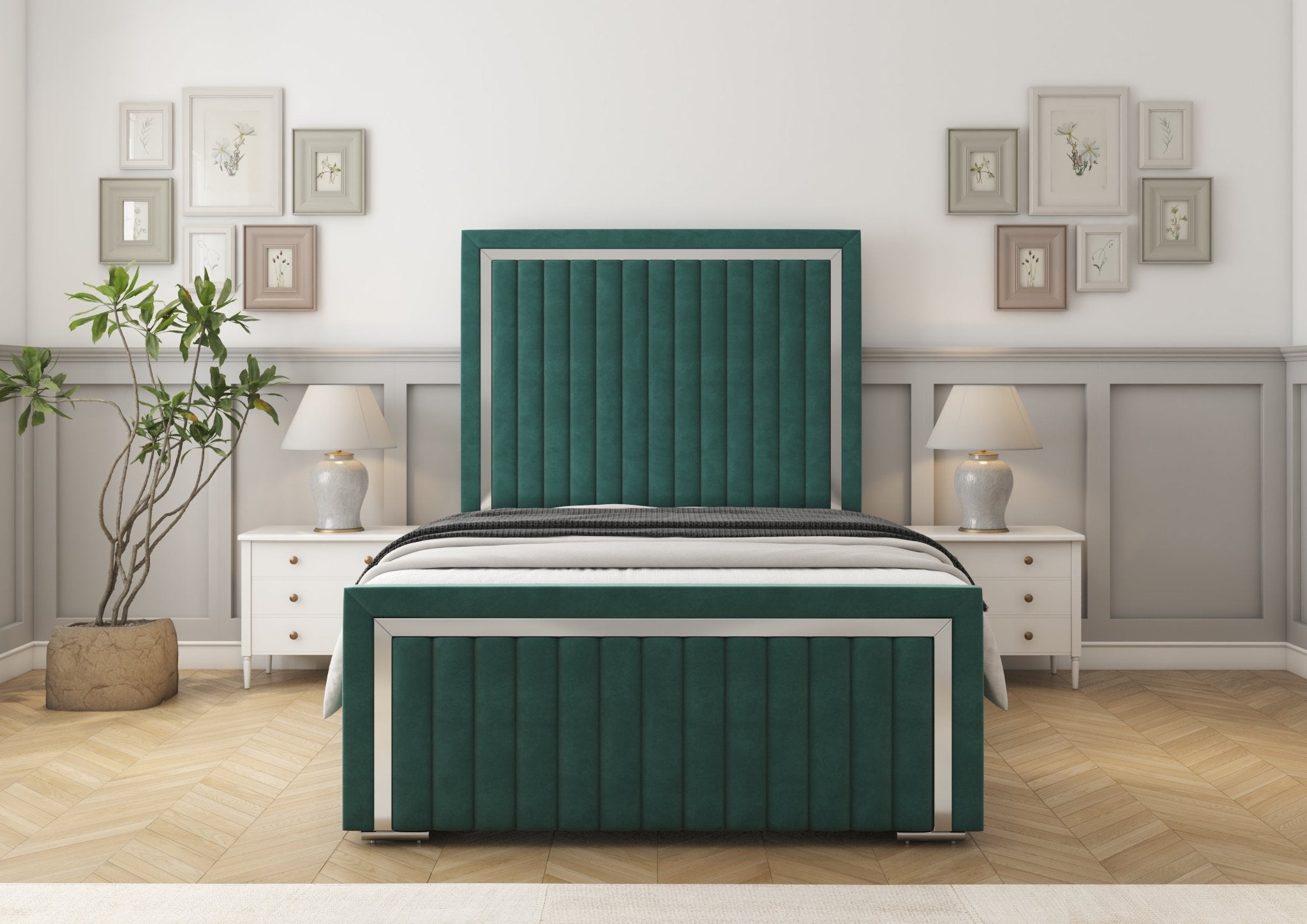 Boston Chrome Divan Bed