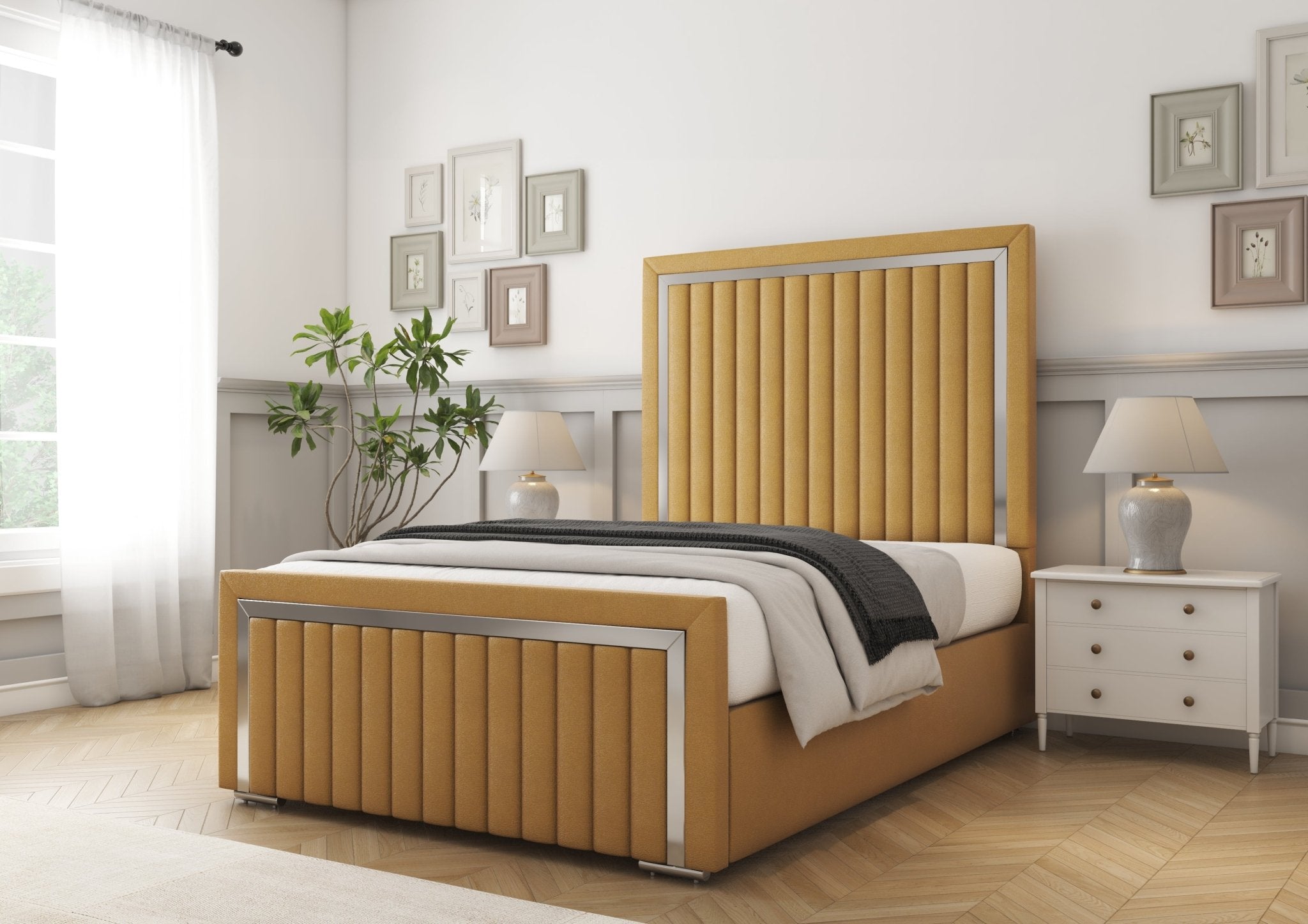 Boston Chrome Divan Bed