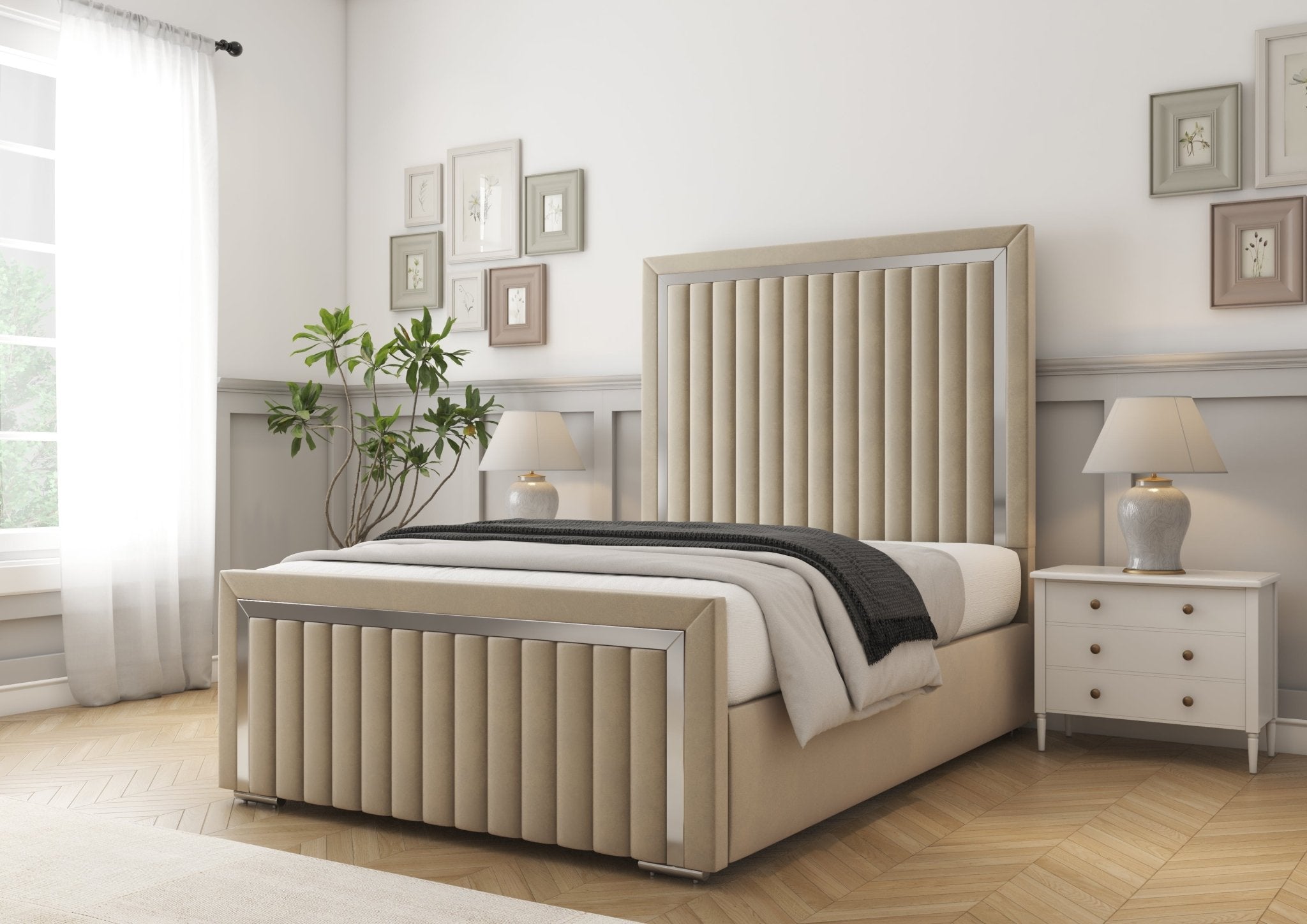 Boston Chrome Divan Bed