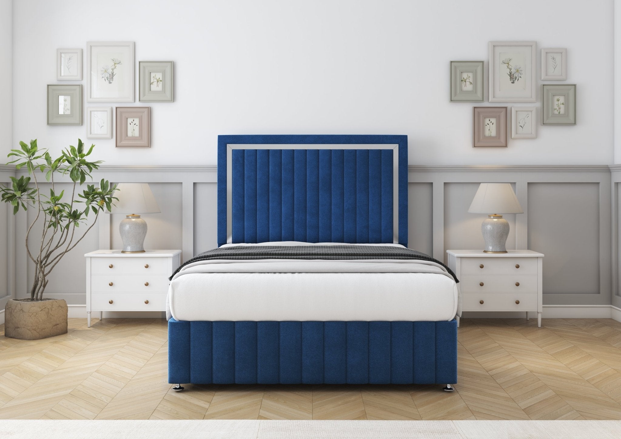 Boston Chrome Divan Bed - Comfort Beds