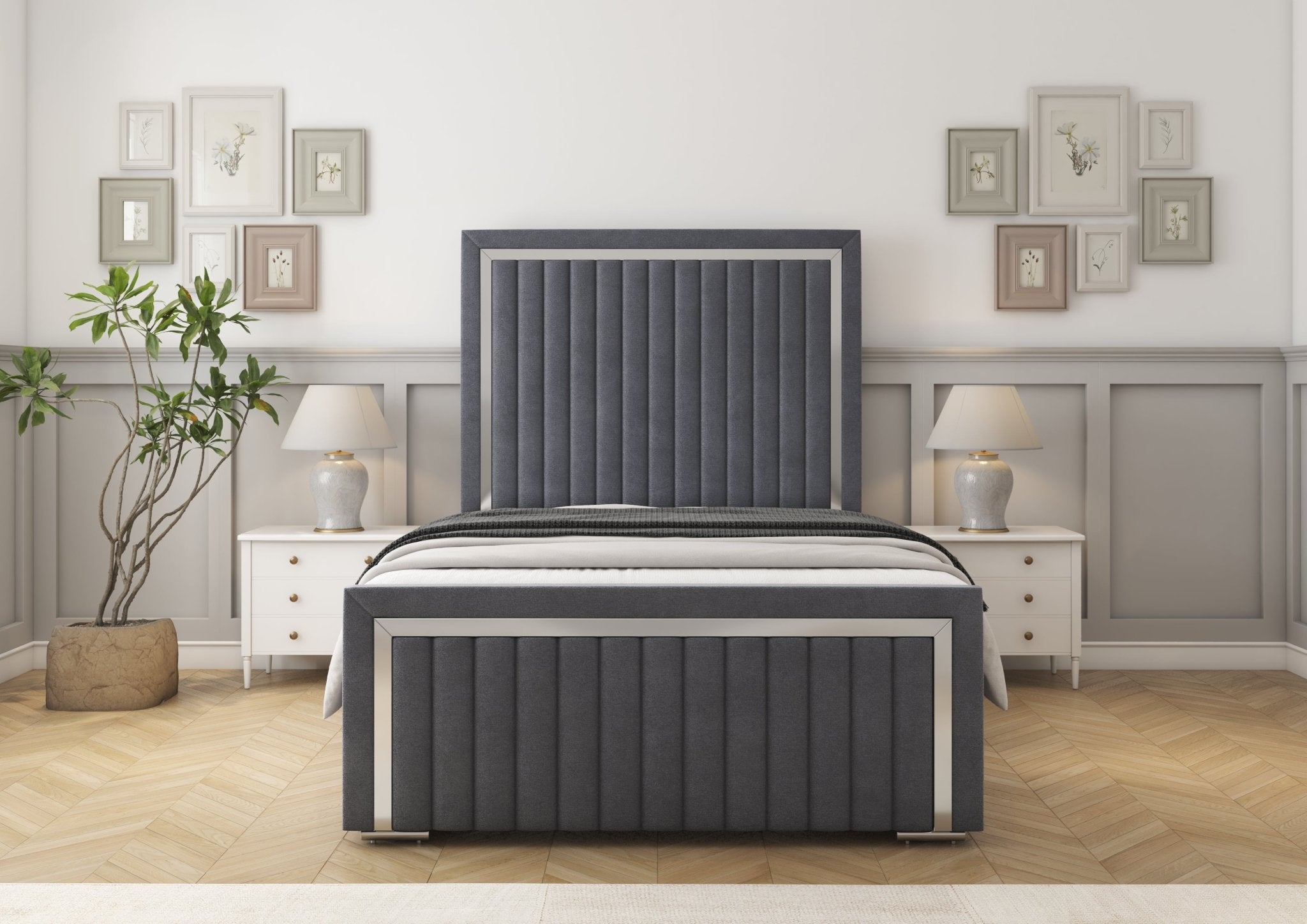 Boston Chrome Divan Bed