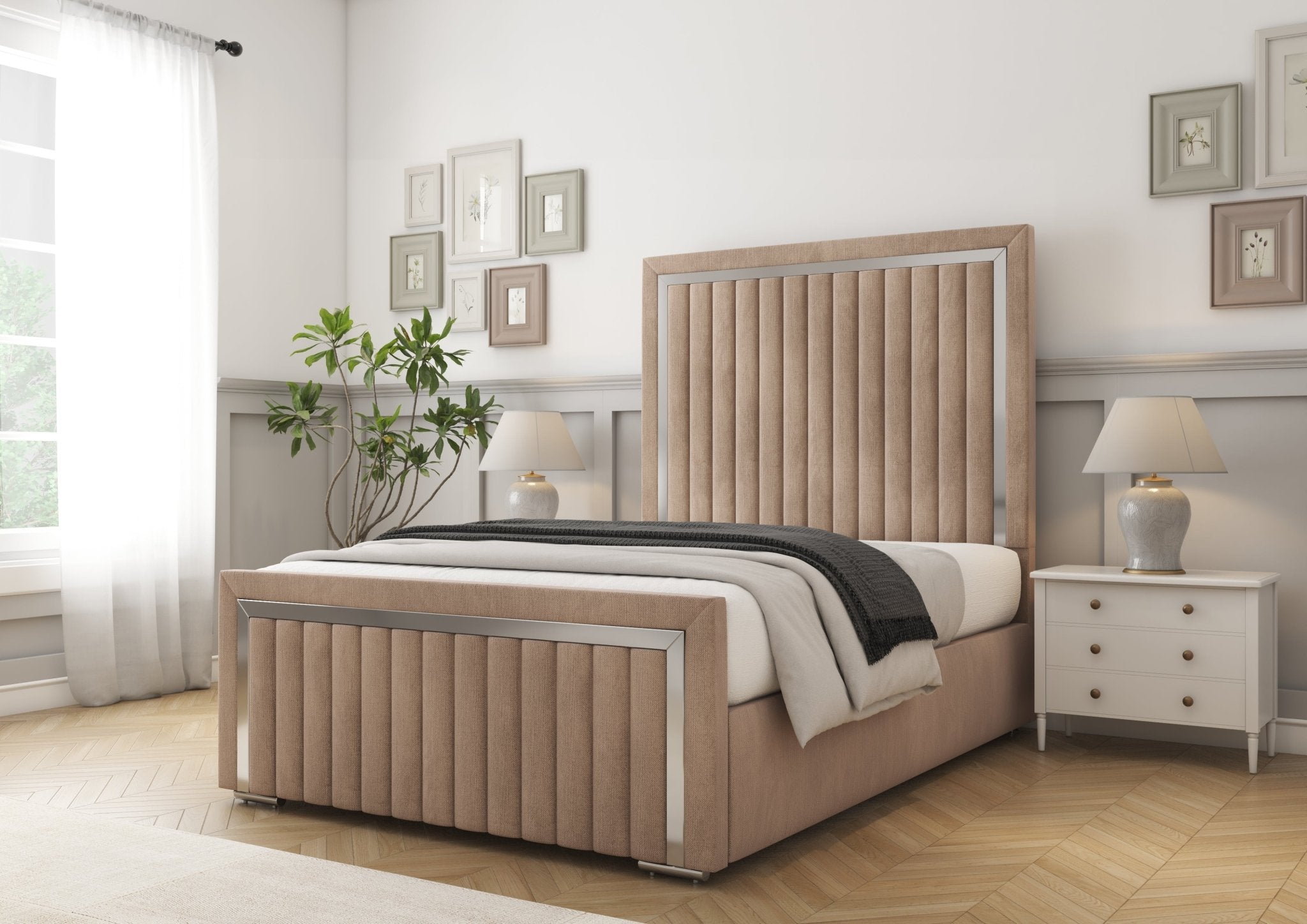 Boston Chrome Divan Bed