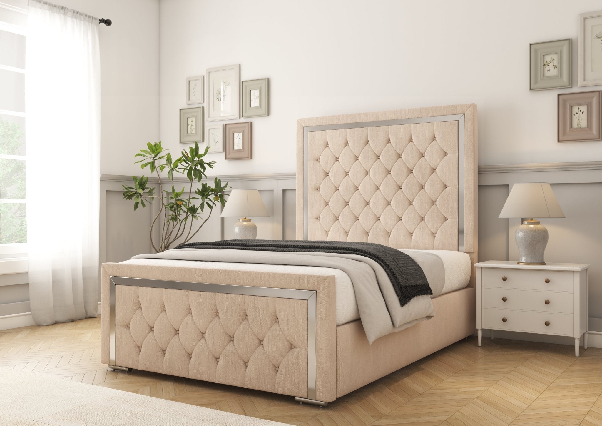 Sofia Chrome Bed frame