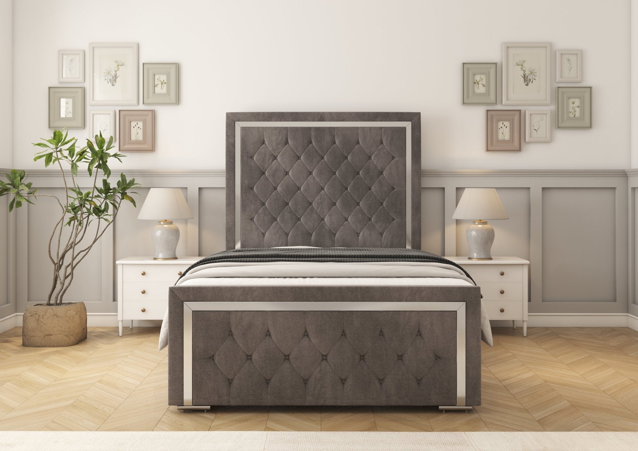 Sofia Chrome Bed frame