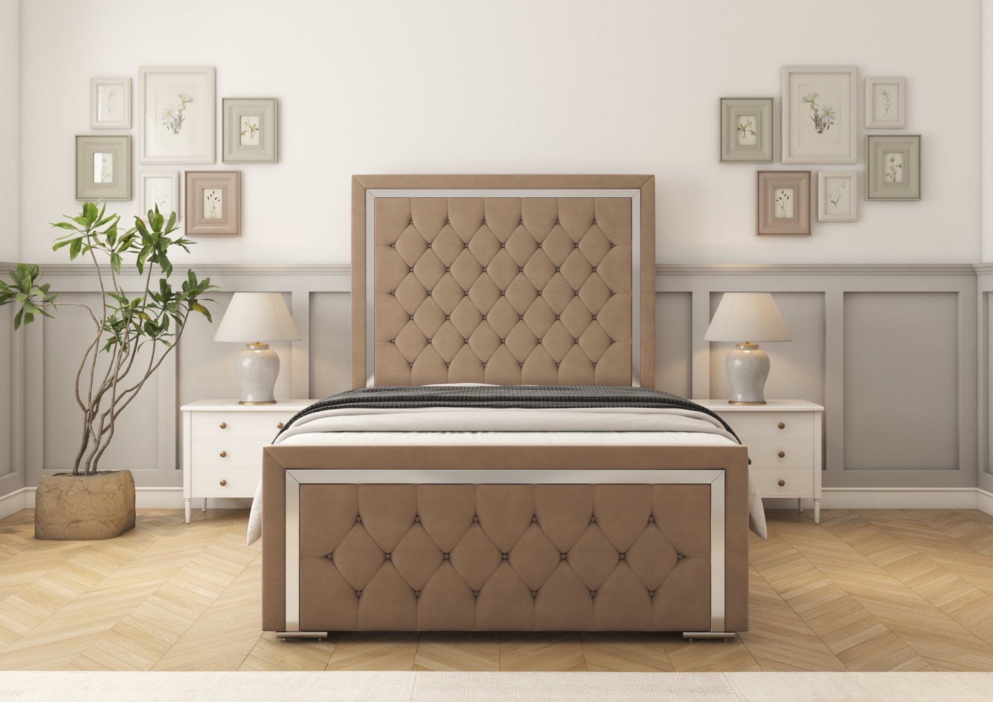 Sofia Chrome Bed frame