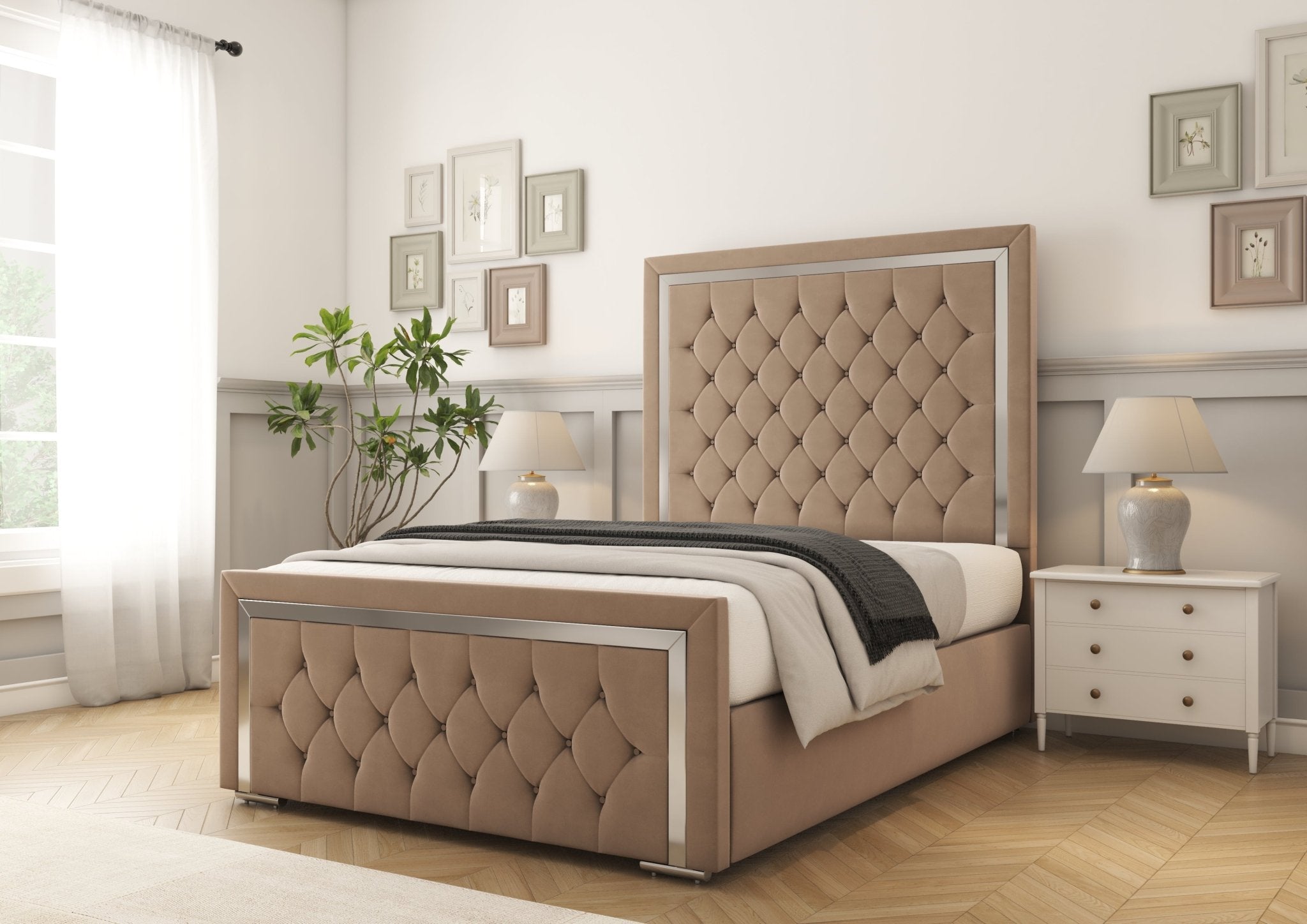 Sofia Chrome Bed frame