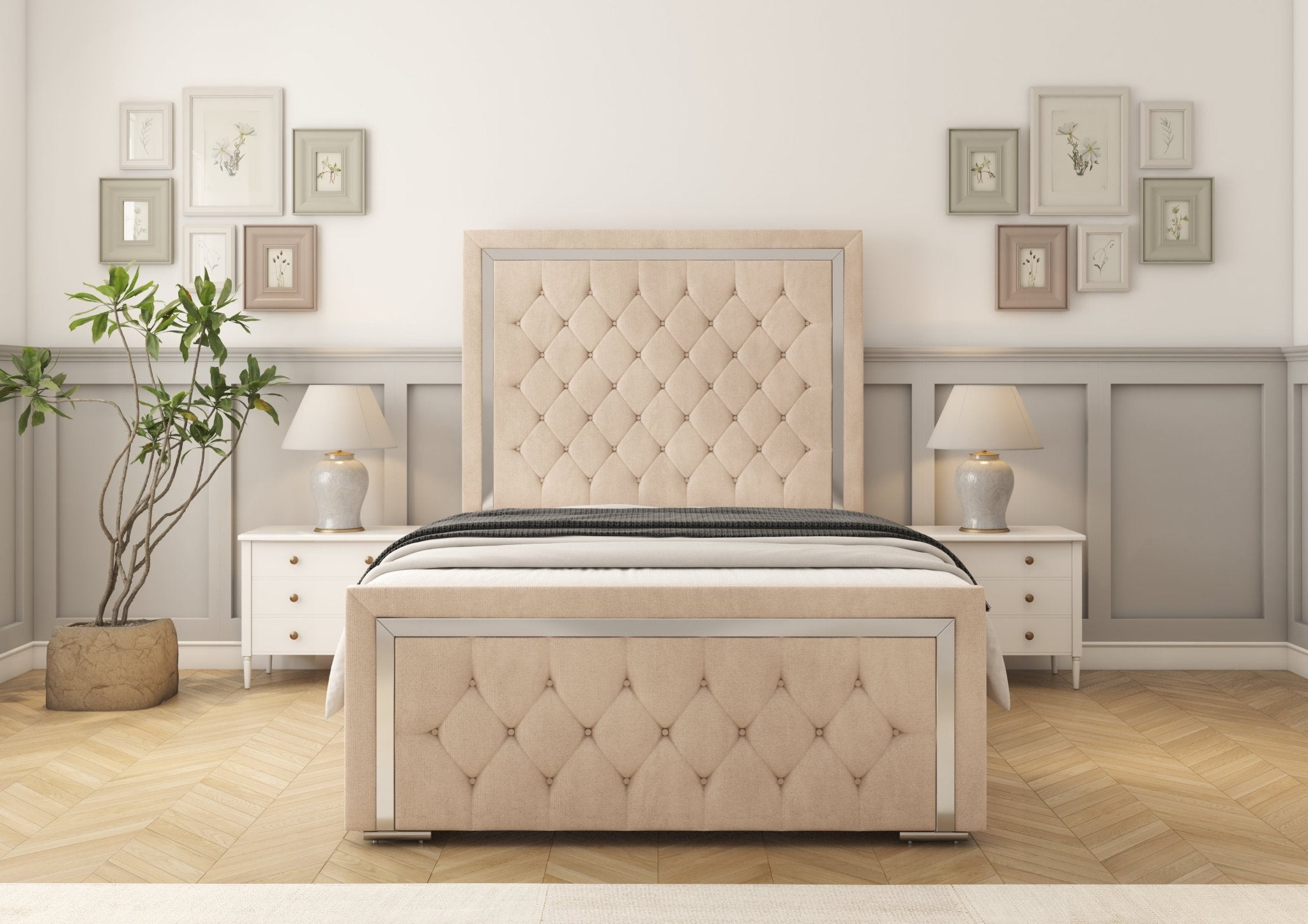 Sofia Chrome Bed frame