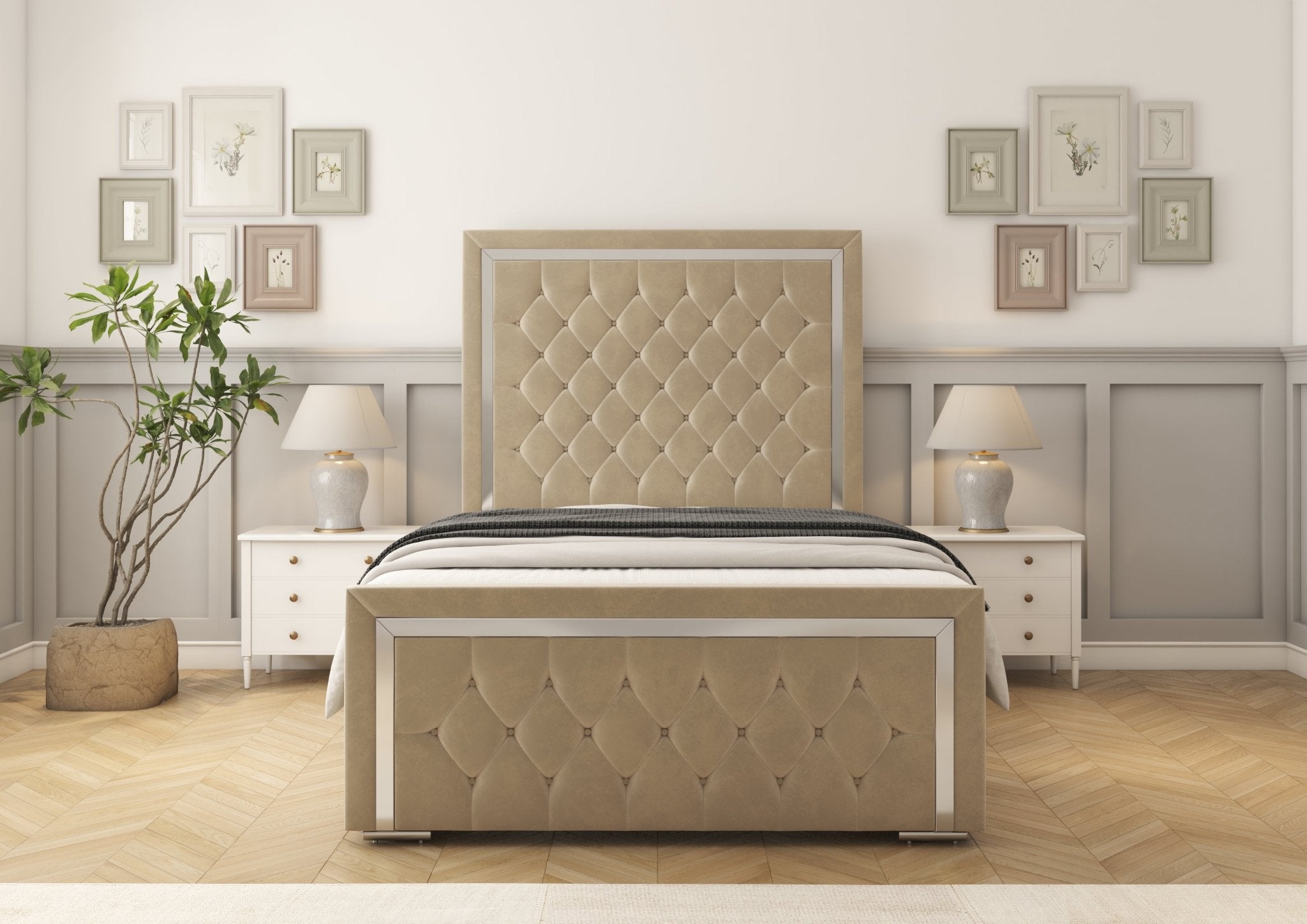 Sofia Chrome Bed frame