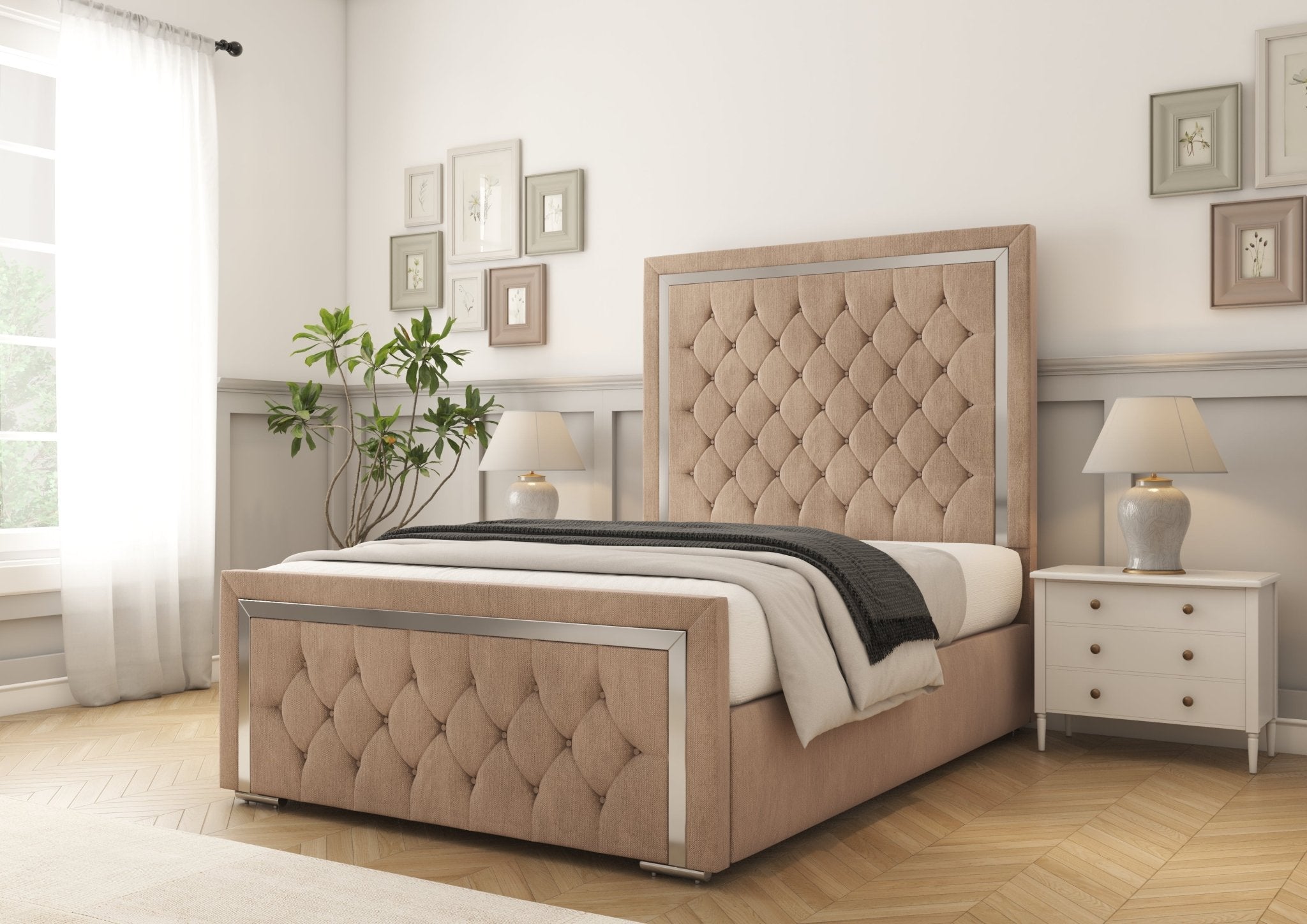 Sofia Chrome Bed frame