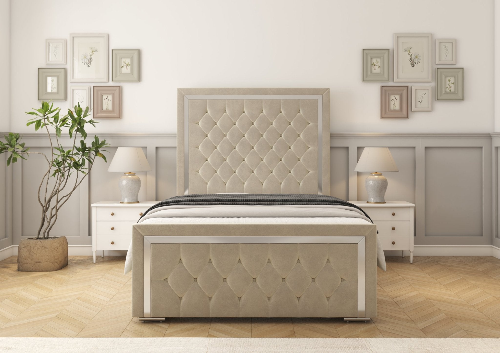 Sofia Chrome Bed frame
