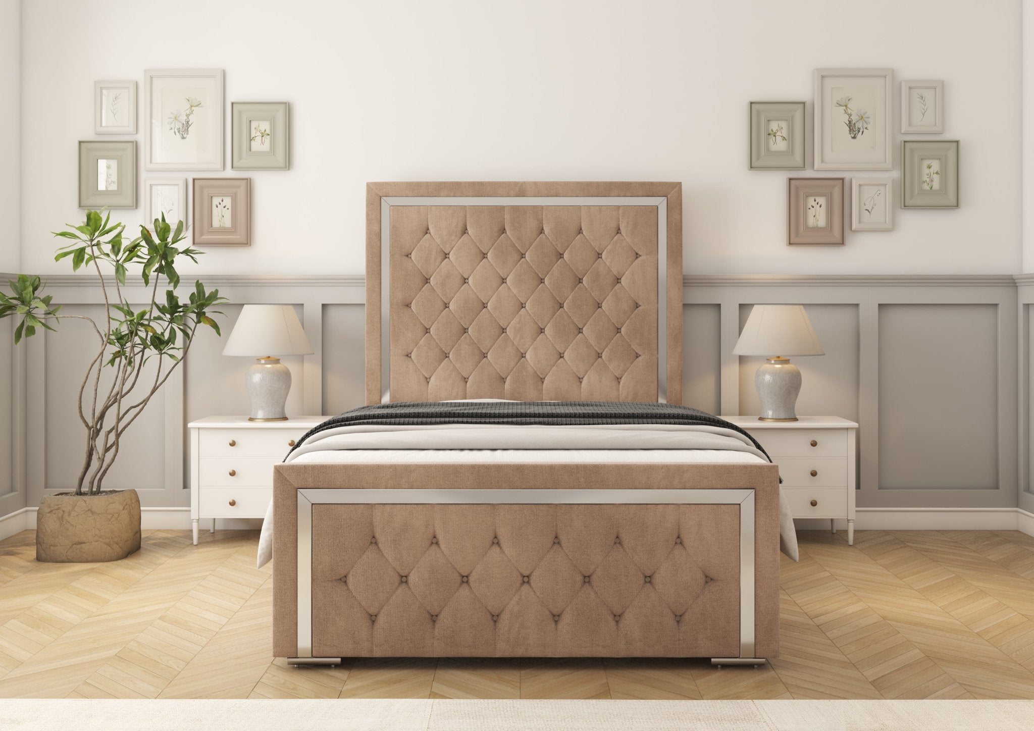 Sofia Chrome Bed frame