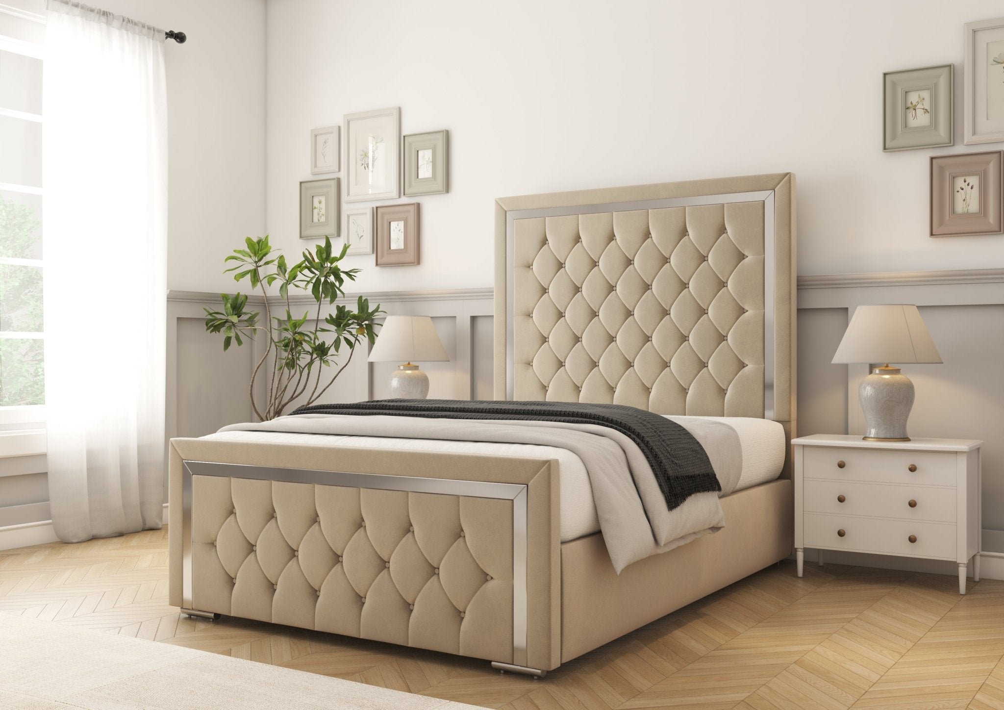 Sofia Chrome Bed frame
