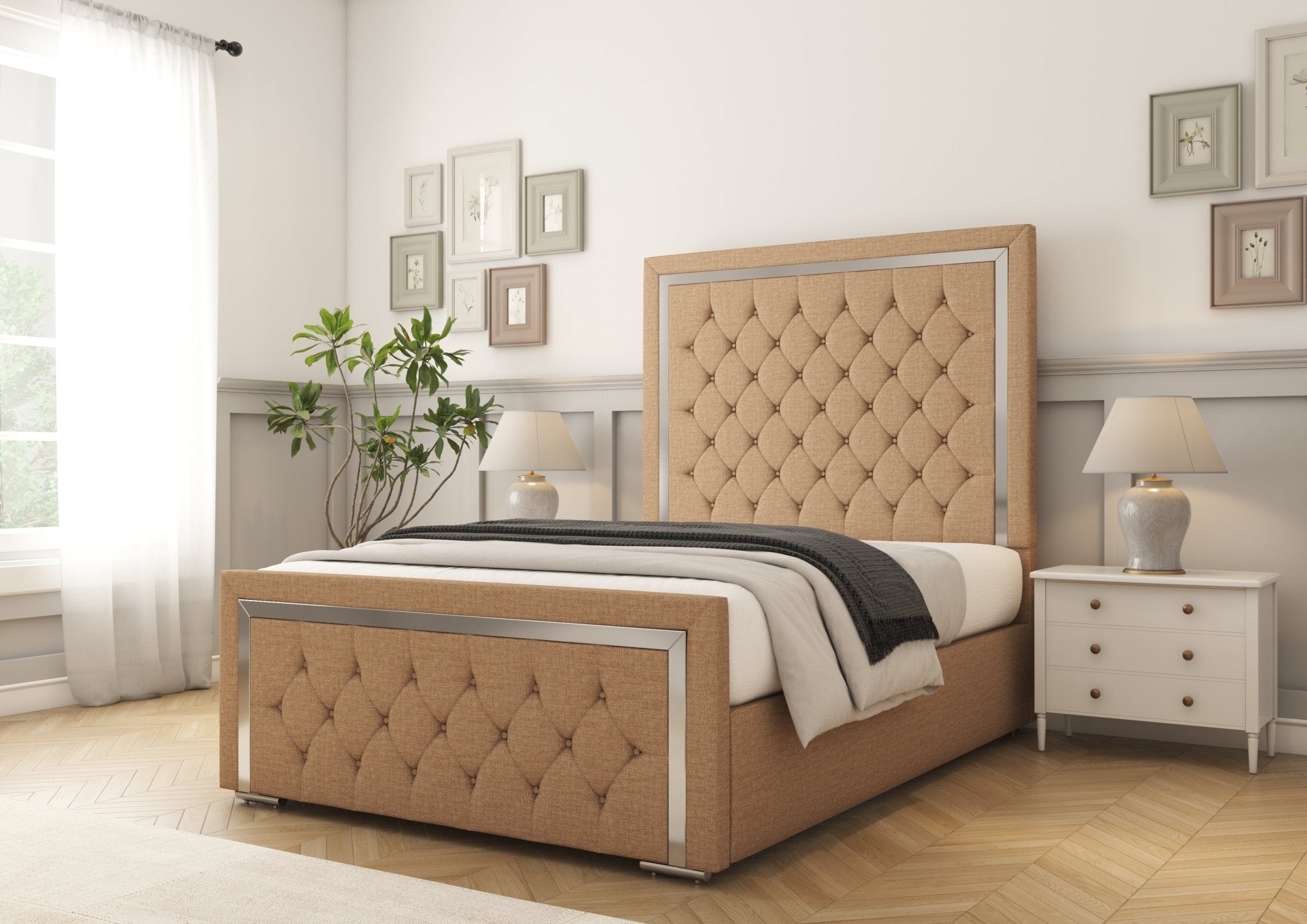 Sofia Chrome Bed frame