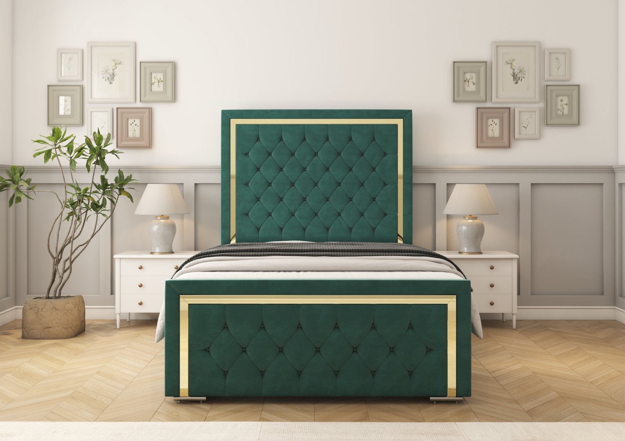 Sofia Gold Divan Bed